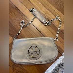 Gold Tory Burch bag